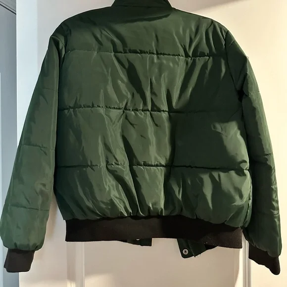 Green Puffer Jacket - Picture 2 of 4
